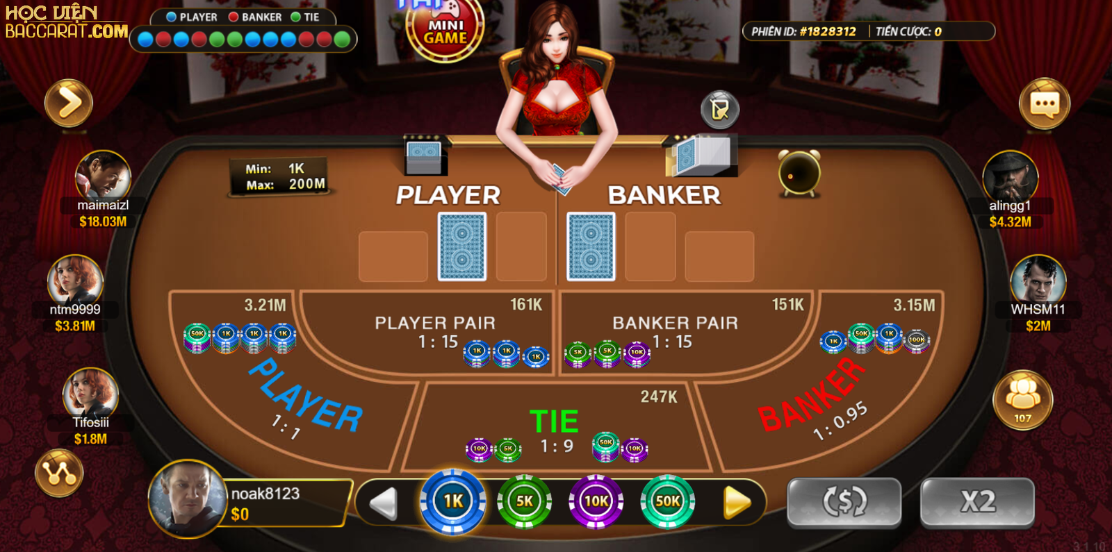 Kinh nghiệm đầu tư baccarat online